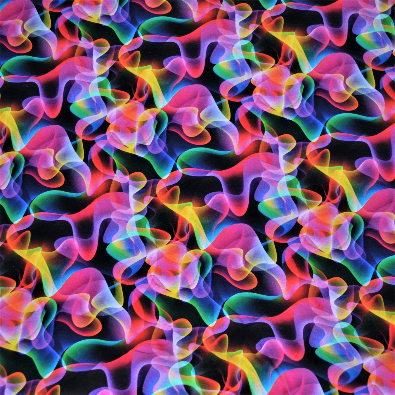DIGITÁLNÍ TISK Vlny úplet 16x76cm
