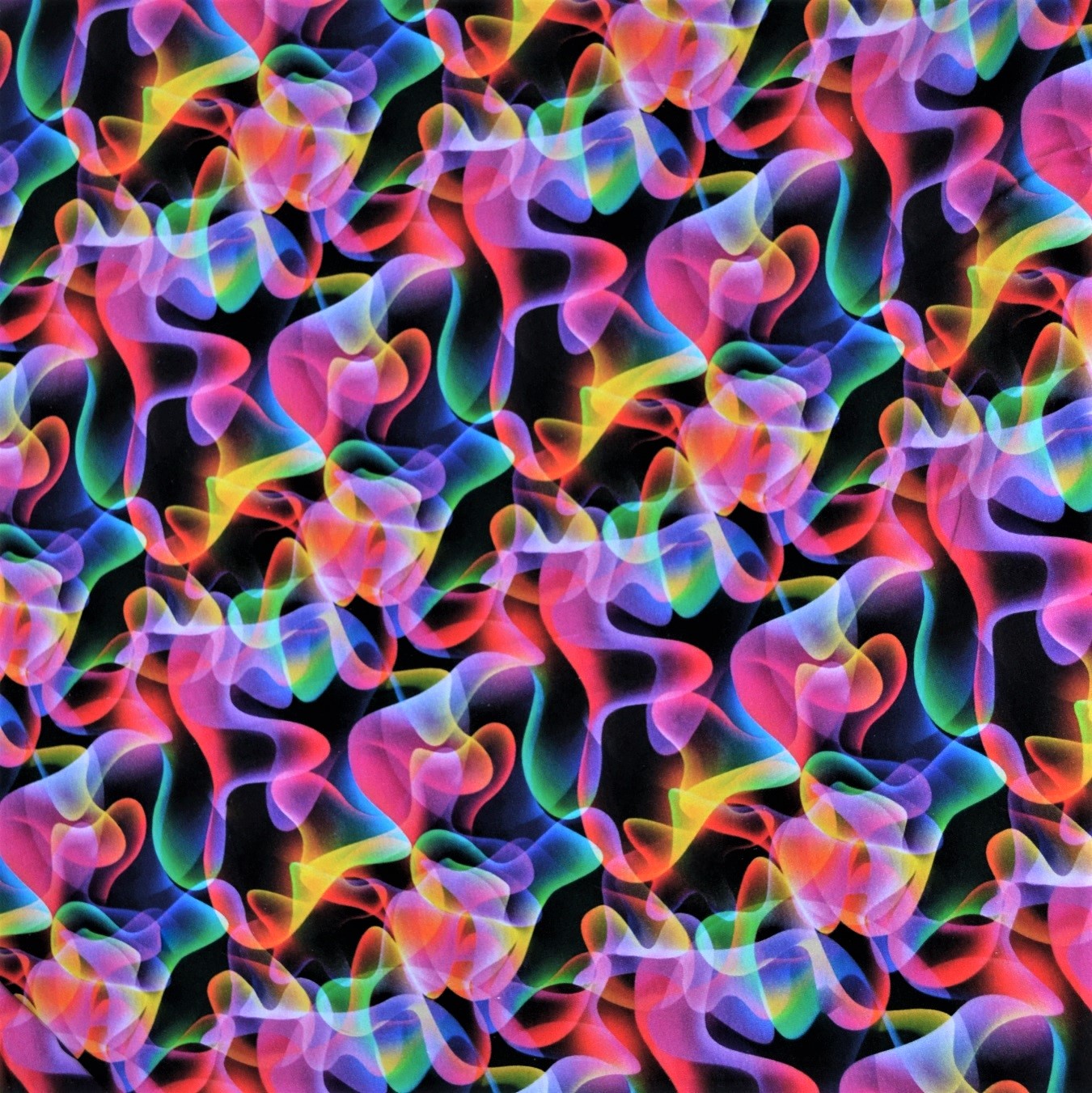 DIGITÁLNÍ TISK Vlny úplet 16x76cm