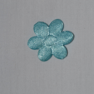 Modrá květinka našívací
